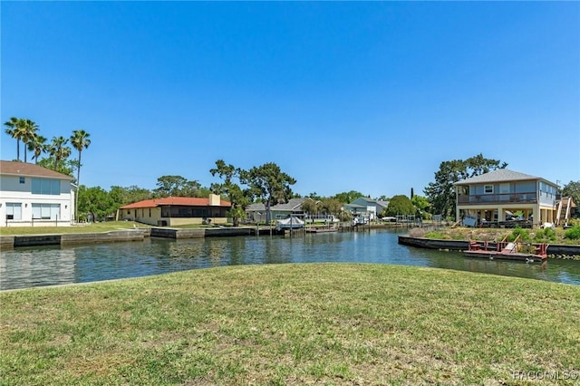 view of water feature featuring a residential view
