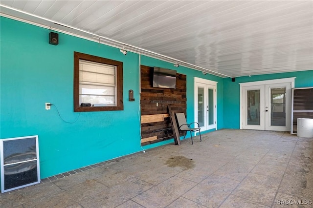view of patio with french doors