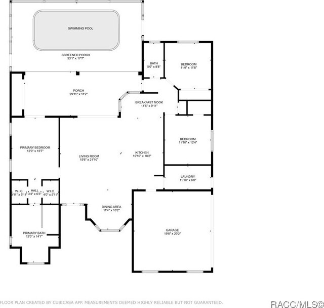 5079 W Pinto Loop, Beverly Hills, FL 34465 - floor plan / room layout