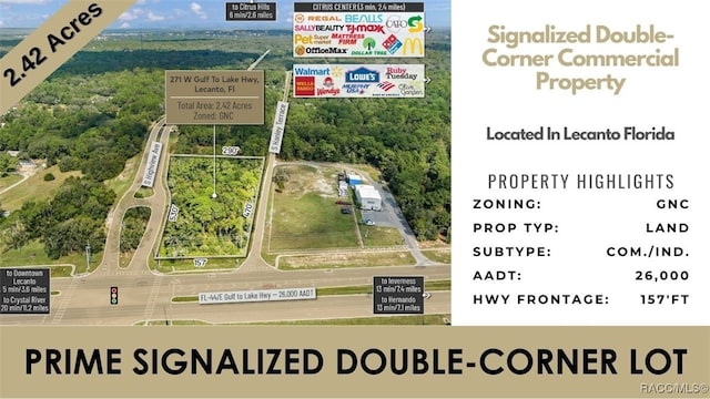 271 W Gulf To Lake Hwy, Lecanto FL, 34461 land for sale