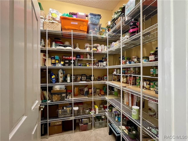 view of pantry