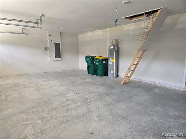 1003 Heron Point Dr, Inverness, FL 34453 - garage featuring electric panel and electric water heater