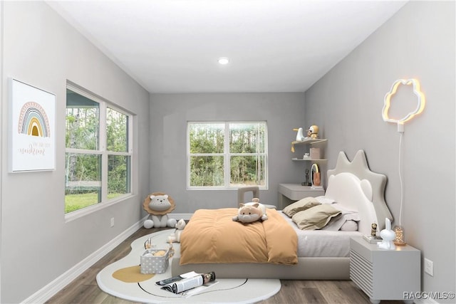 7024 N Fountainhead Dr, Citrus Springs, FL 34433 - bedroom with multiple windows and wood finished floors