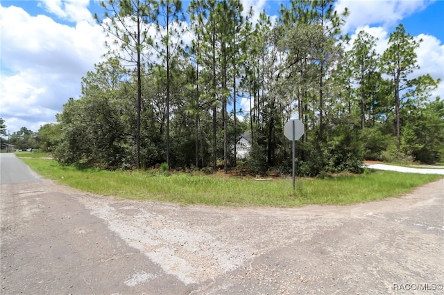 7024 N Fountainhead Dr, Citrus Springs, FL 34433 - view of asphalt road featuring traffic signs