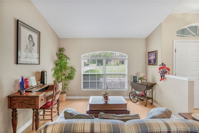 2617 E Newhaven St, Inverness, FL 34453 - living area featuring light wood-style floors and baseboards