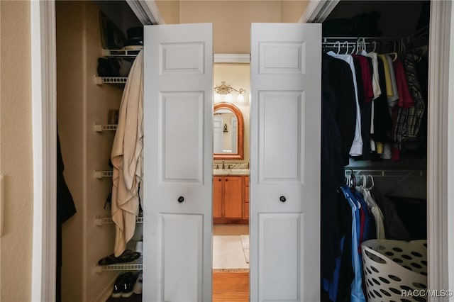 view of closet