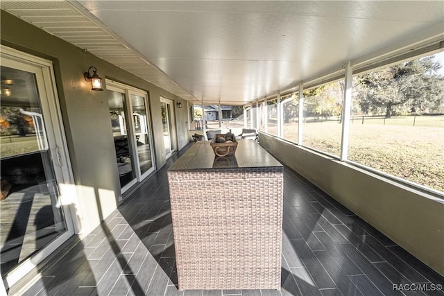 view of sunroom / solarium