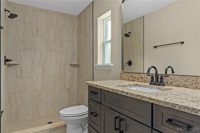 977 W Homeway Loop, Citrus Springs, FL 34434 - bathroom featuring vanity and a tile shower