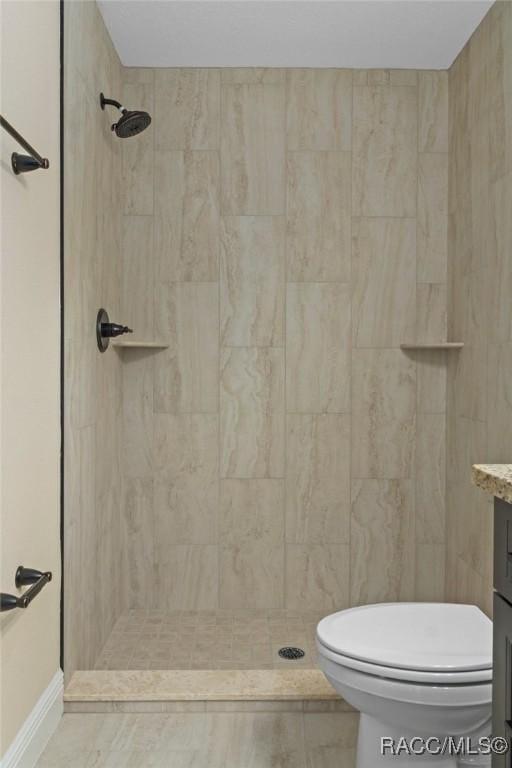 977 W Homeway Loop, Citrus Springs, FL 34434 - bathroom featuring a tile shower and vanity