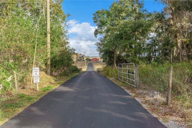 view of road