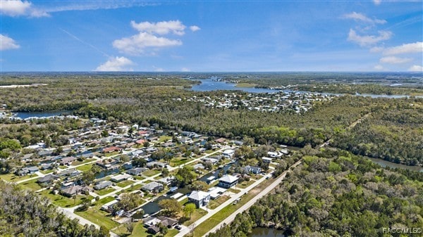 3929 N Sagomon Pt, Crystal River, FL 34428 - aerial view of residential area with a nearby body of water