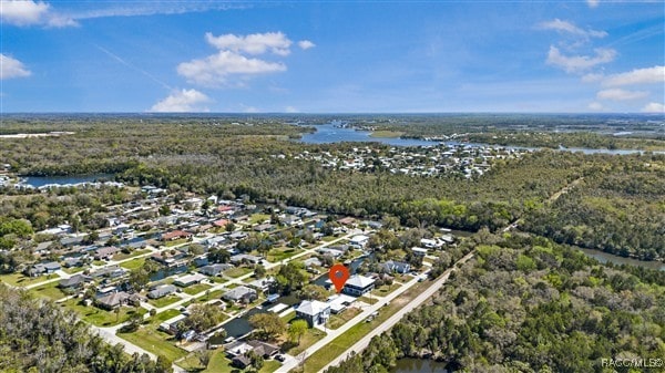 3929 N Sagomon Pt, Crystal River, FL 34428 - aerial view of residential area with a nearby body of water