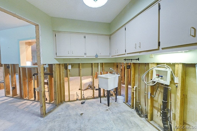 view of horse barn featuring sink