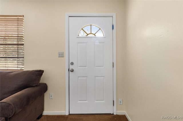 9445 W Milwaukee Ct, Crystal River, FL 34428 - carpeted foyer with baseboards