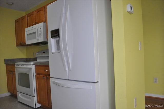 kitchen with white appliances