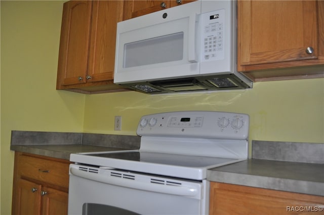 kitchen with white appliances