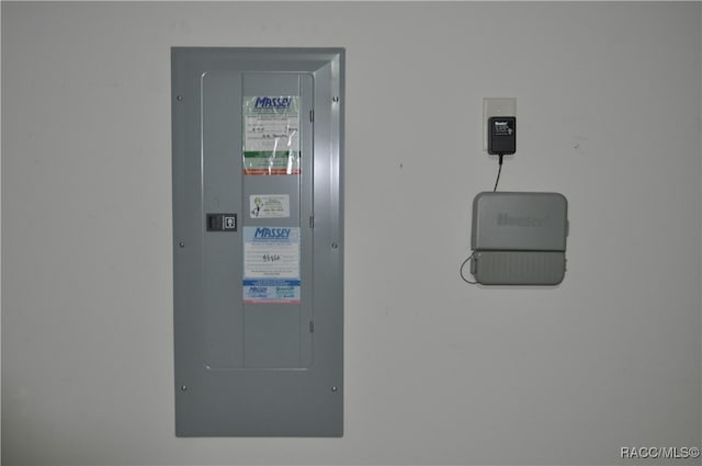 utility room with electric panel