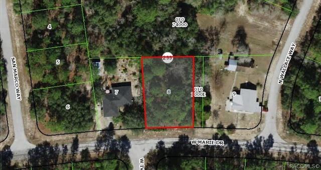 3173 W Marie Dr, Citrus Springs FL, 34433 land for sale