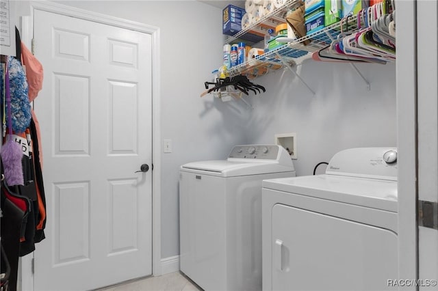 140 W Frisco Ln, Citrus Springs, FL 34434 - washroom with independent washer and dryer and light tile patterned floors