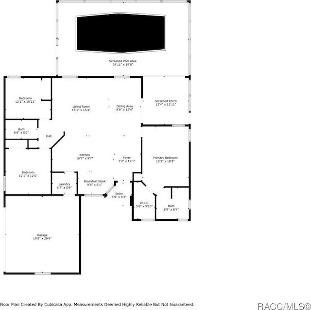 140 W Frisco Ln, Citrus Springs, FL 34434 - view of home floor plan