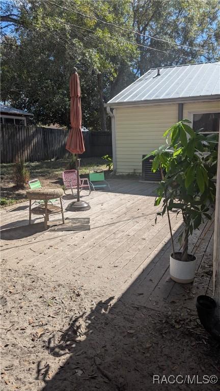 view of patio / terrace with a deck