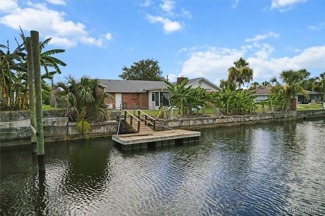 3874 N Timucua Pt, Crystal River, FL 34428 - dock area featuring a water view