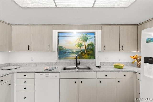 3874 N Timucua Pt, Crystal River, FL 34428 - kitchen featuring white appliances and light brown cabinetry