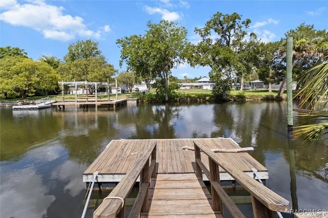 3874 N Timucua Pt, Crystal River, FL 34428 - dock area featuring a water view