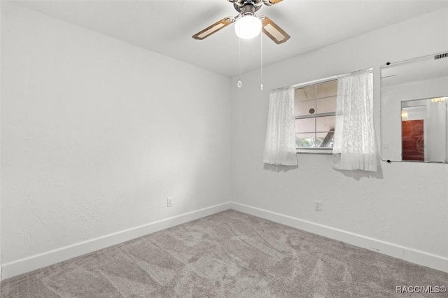 3874 N Timucua Pt, Crystal River, FL 34428 - spare room with ceiling fan and carpet floors