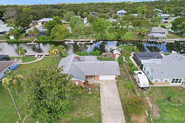 3874 N Timucua Pt, Crystal River, FL 34428 - aerial perspective of suburban area with a nearby body of water