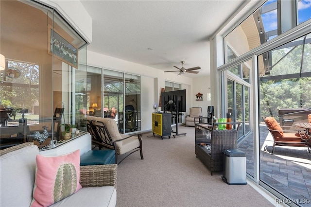 2056 W Learwood Pl, Beverly Hills, FL 34465 - sunroom / solarium with ceiling fan