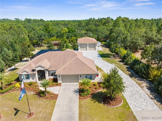 2056 W Learwood Pl, Beverly Hills, FL 34465 - view of subject property featuring a heavily wooded area