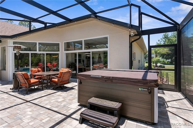 2056 W Learwood Pl, Beverly Hills, FL 34465 - sunroom with a jacuzzi