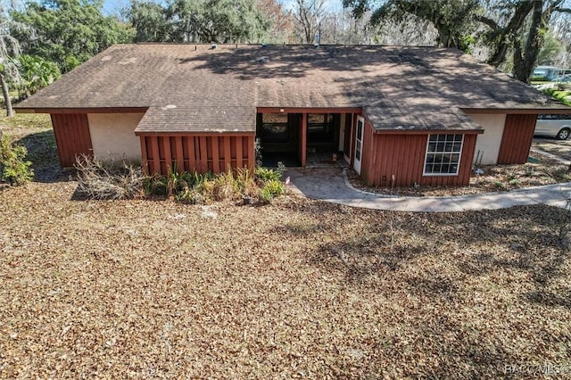 view of rear view of property