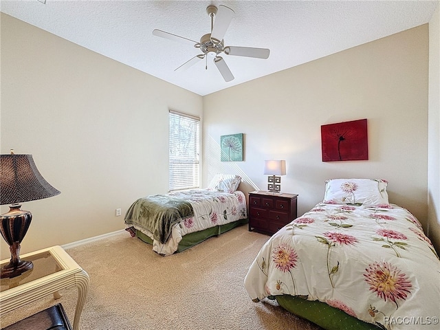 4339 N Canarywood Ter, Beverly Hills, FL 34465 - bedroom with lofted ceiling, ceiling fan, and carpet flooring