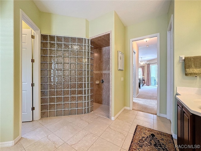 4339 N Canarywood Ter, Beverly Hills, FL 34465 - bathroom featuring vanity and a tile shower