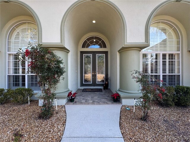 4339 N Canarywood Ter, Beverly Hills, FL 34465 - doorway to property featuring french doors