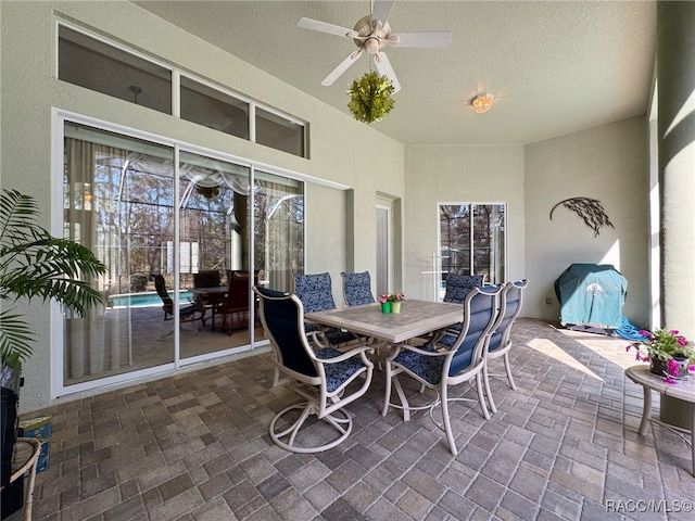 4339 N Canarywood Ter, Beverly Hills, FL 34465 - sunroom / solarium featuring ceiling fan