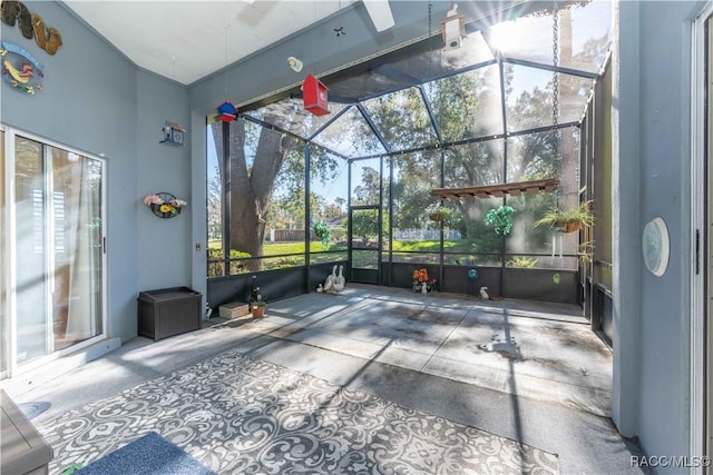 view of sunroom / solarium