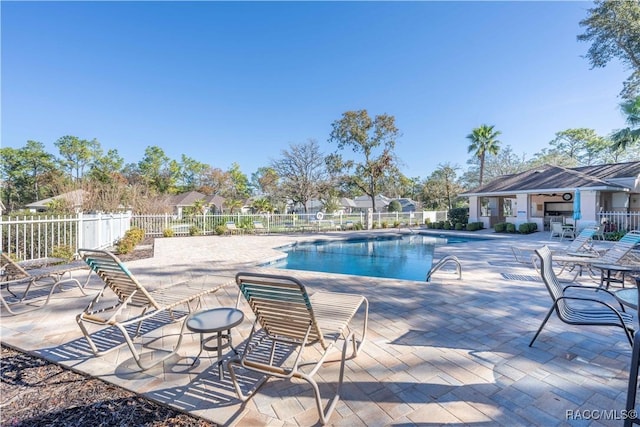 view of pool with a patio area