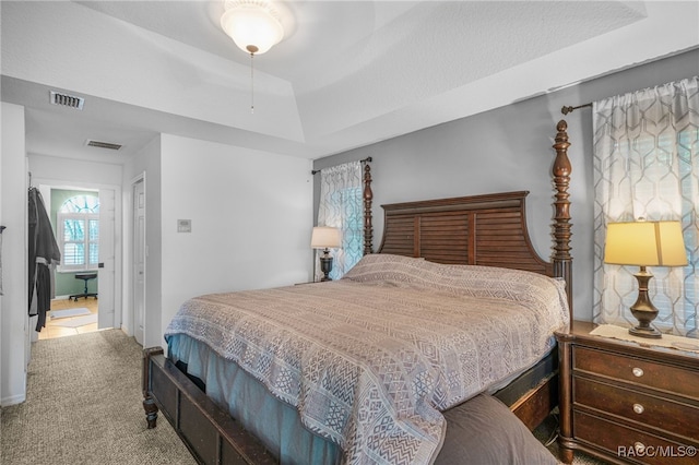 7690 N Greendale Dr, Citrus Springs, FL 34434 - bedroom with carpet flooring and a raised ceiling