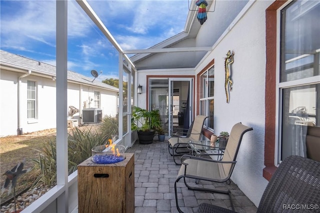 view of sunroom / solarium