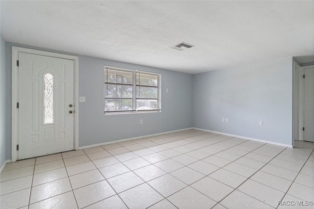 view of tiled foyer