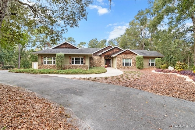 view of ranch-style home