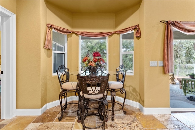 view of dining room