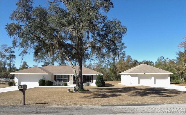 ranch-style house with a garage