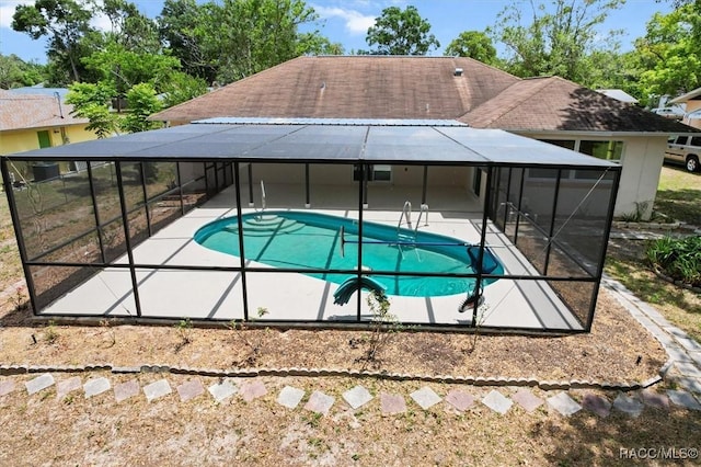 520 S Jefferson St, Beverly Hills, FL 34465 - pool featuring a lanai and a patio