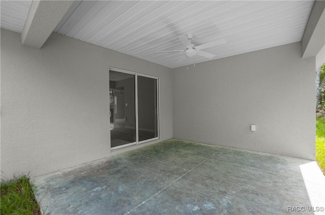 8880 N Circular Way, Citrus Springs, FL 34434 - view of patio / terrace with a ceiling fan