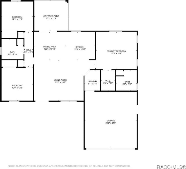 8880 N Circular Way, Citrus Springs, FL 34434 - view of floor plan / room layout