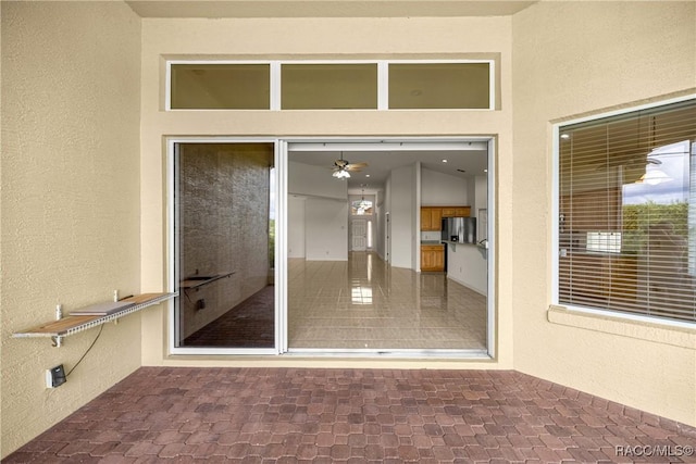 1328 W Diamond Shore Loop, Hernando, FL 34442 - doorway to property featuring stucco siding